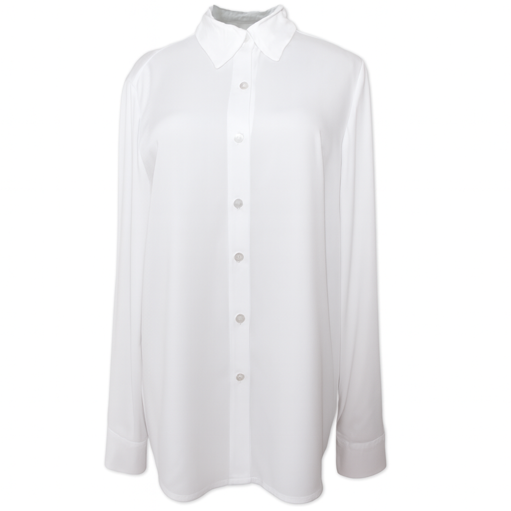 Classic White Button-Down Blouse