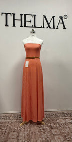 Cherry Picnic Strapless dress