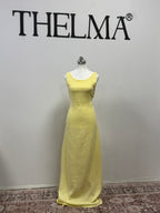Backless Yellow Maxi