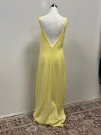 Backless Yellow Maxi