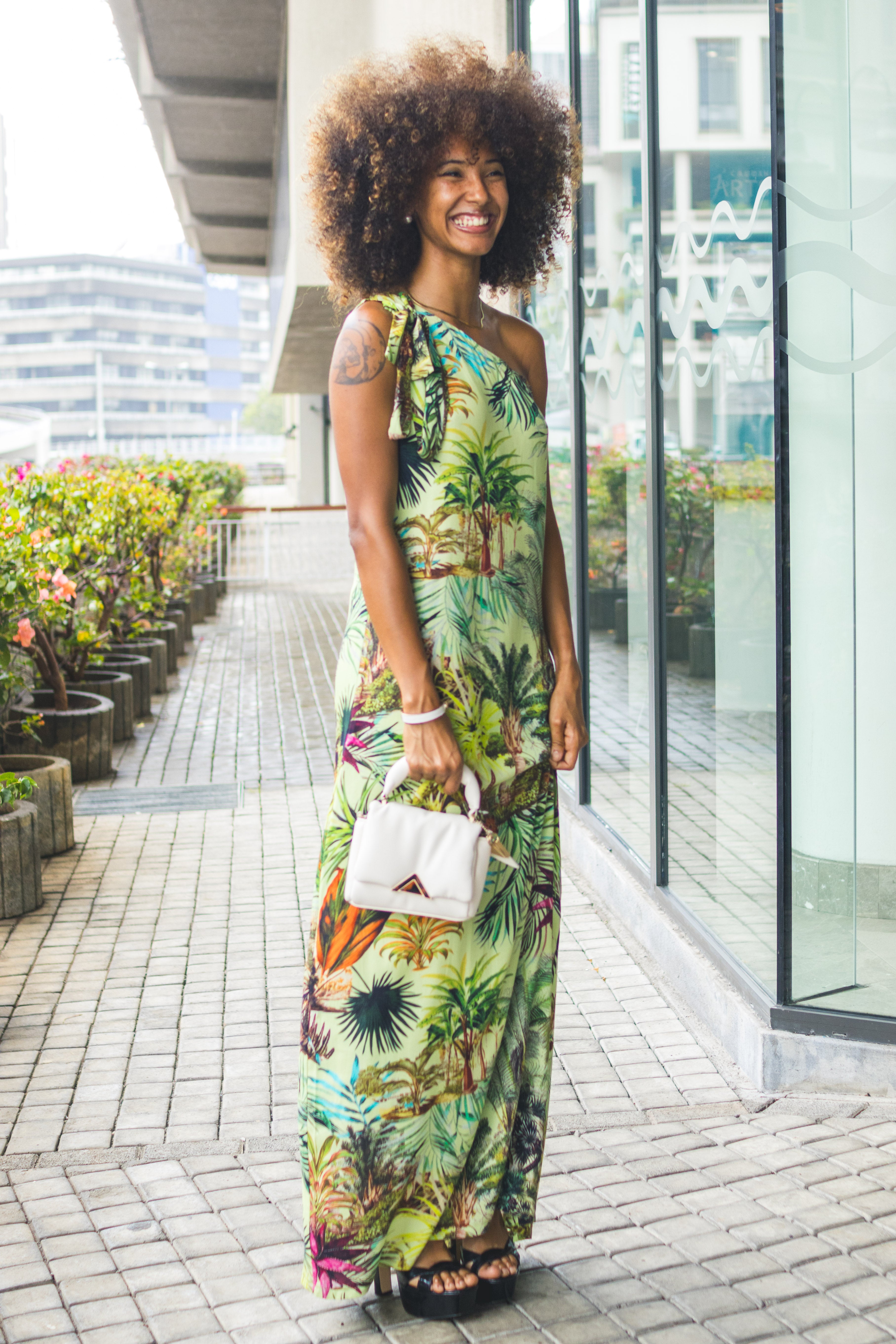 Tropical Eden One-Shoulder