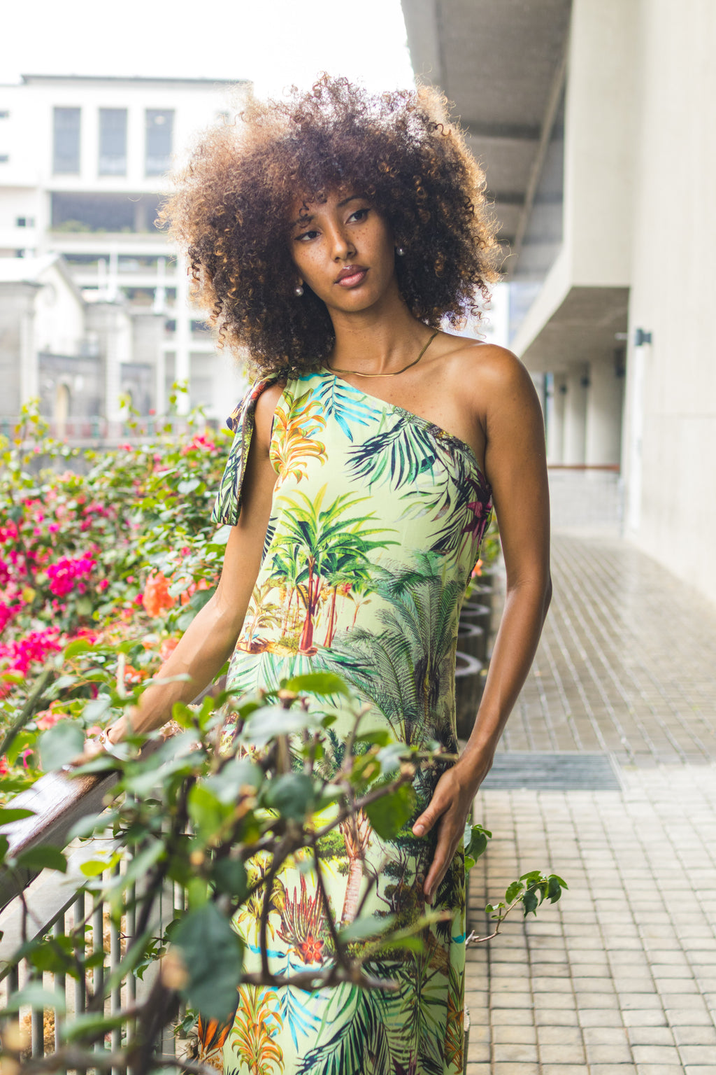 Tropical Eden One-Shoulder