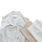 Sleeveless top and full-length column skirt